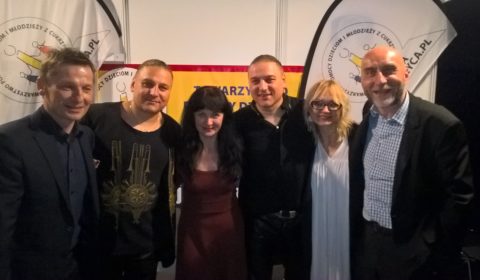 I jeszcze pamiątka... od lewej Paweł Solarz (Radio Kielce), Paweł Golec, Irena Guszczyńska, Łukasz Golec, Edyta Golec i Mariusz Masiarek